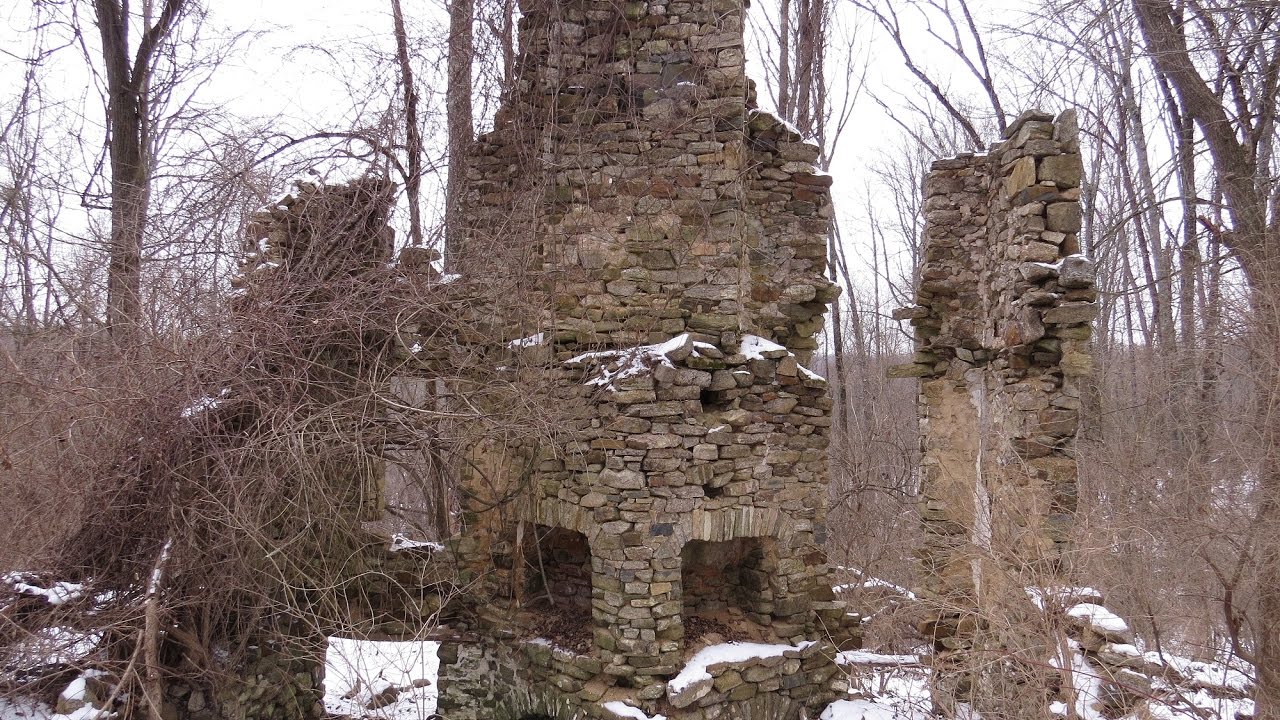 The Abandoned ruins of Milford Mills at Marsh Creek State Park