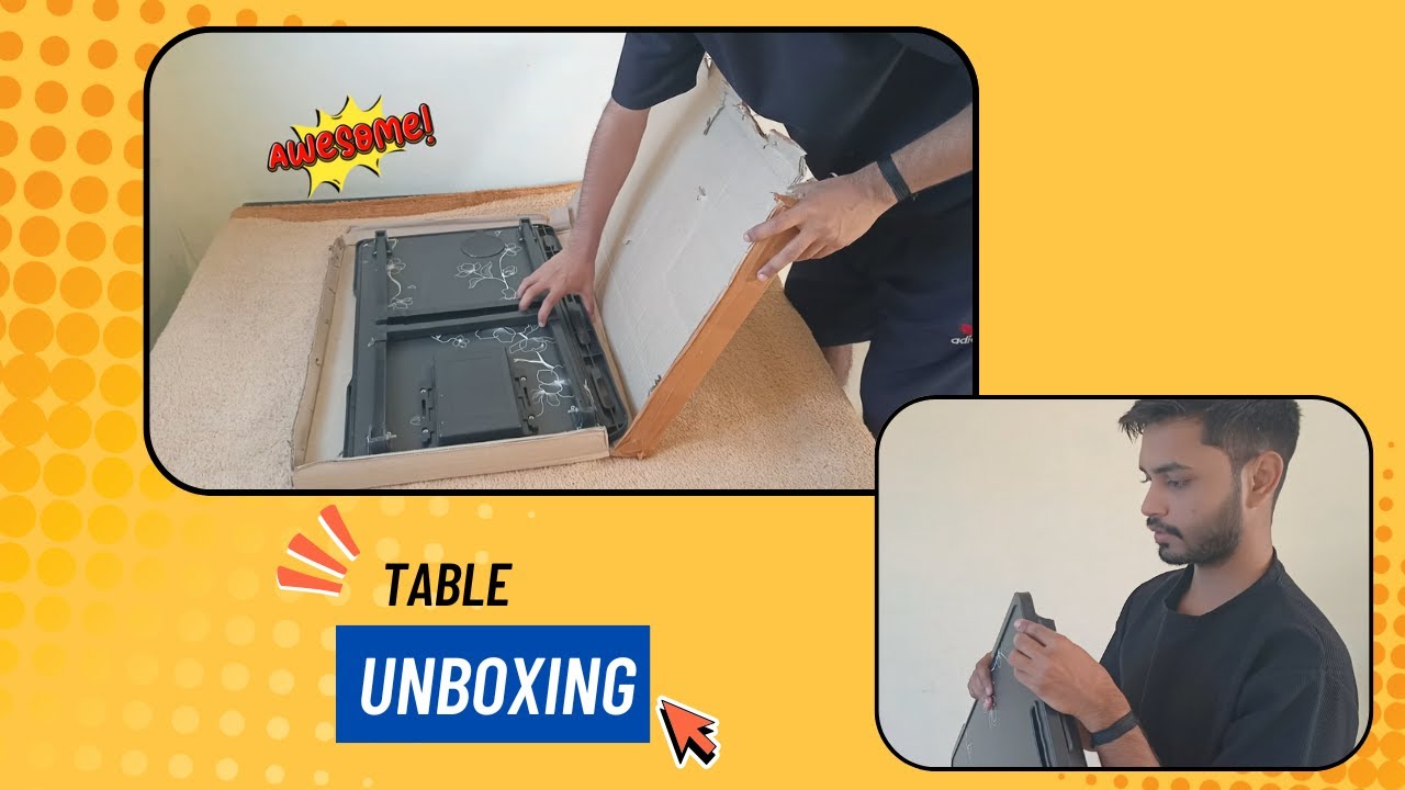 Laptop Table Unboxing | 3dbyakash001 | wooden Table Hindi