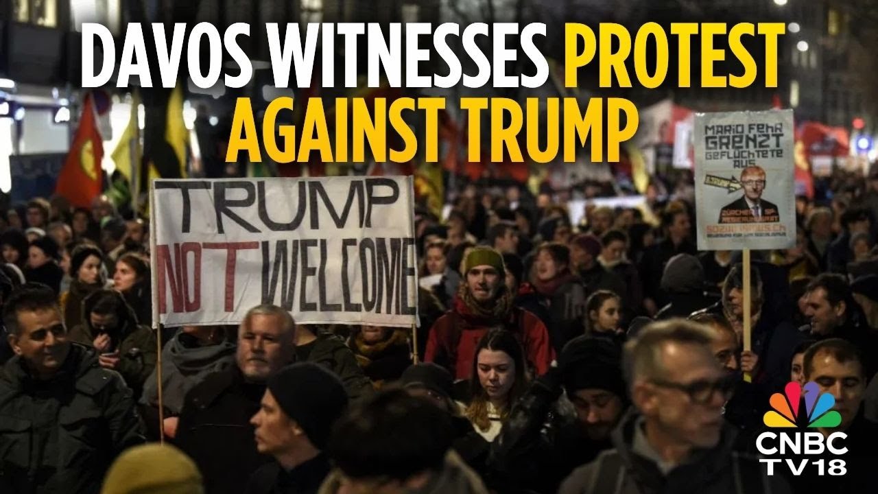 WEF 2026: Protesters March Against Davos Meeting And Trump In Zurich | N18G