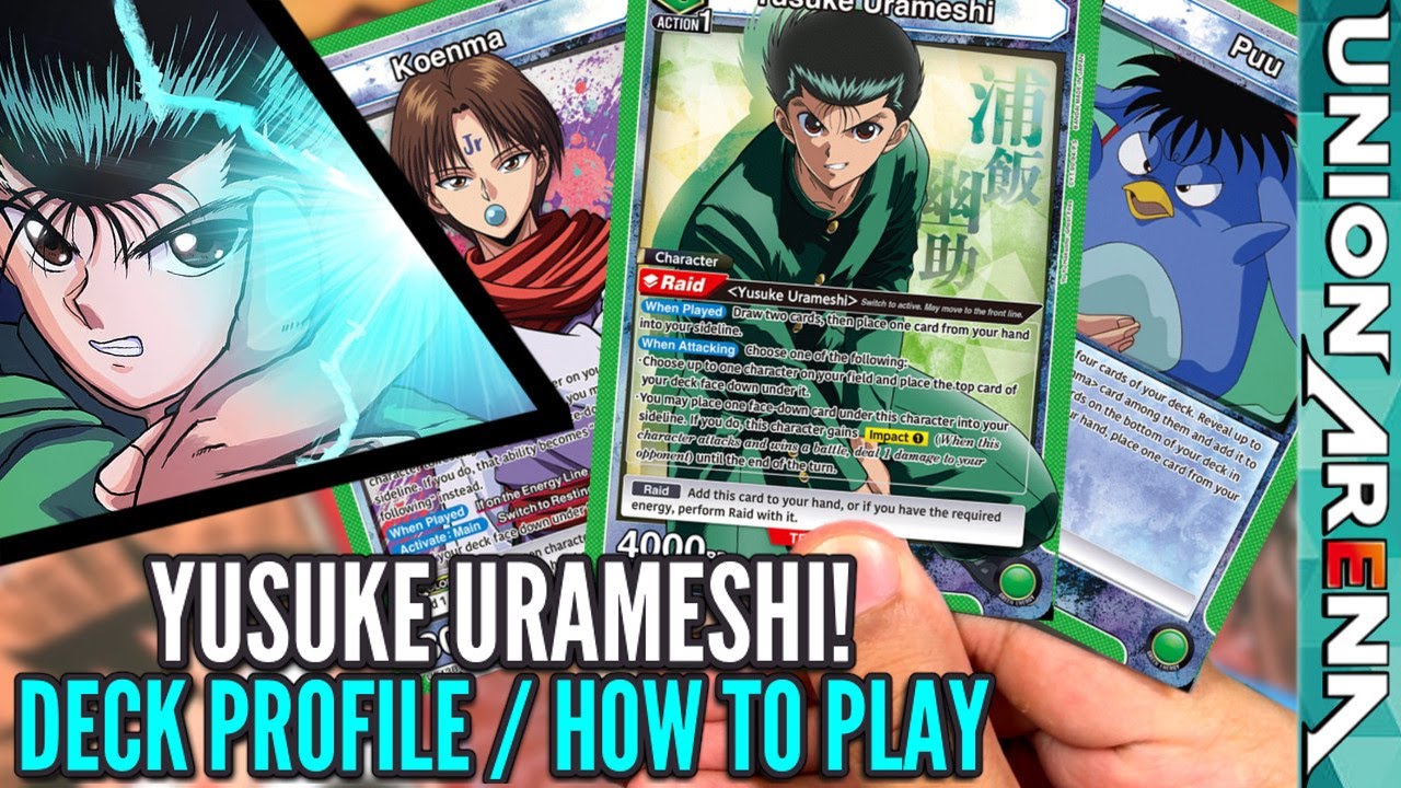 Union Arena — Профиль колоды Yu Yu Hakusho и как играть — Юсуке, Коэнма, Пуу (YYH-1)