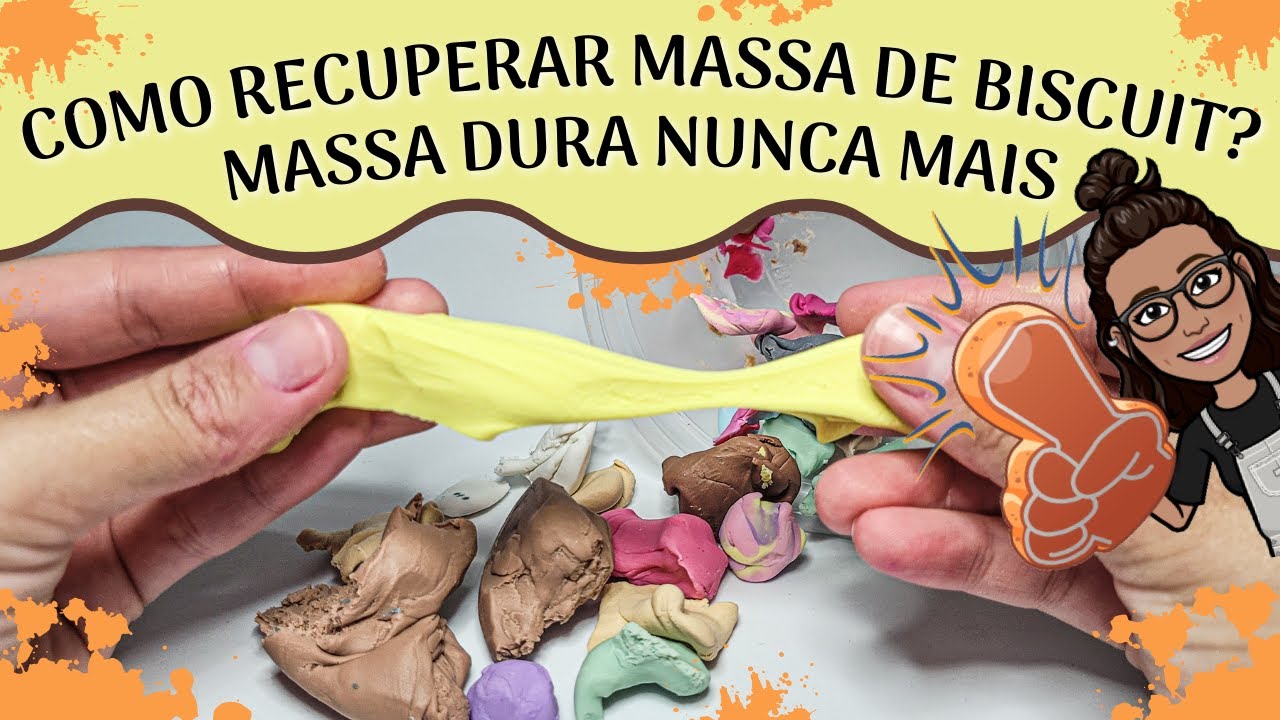 COMO RECUPERAR MASSA DE BISCUIT? NUNCA MAIS JOGUE MASSA FORA DEPOIS DESSA DICA