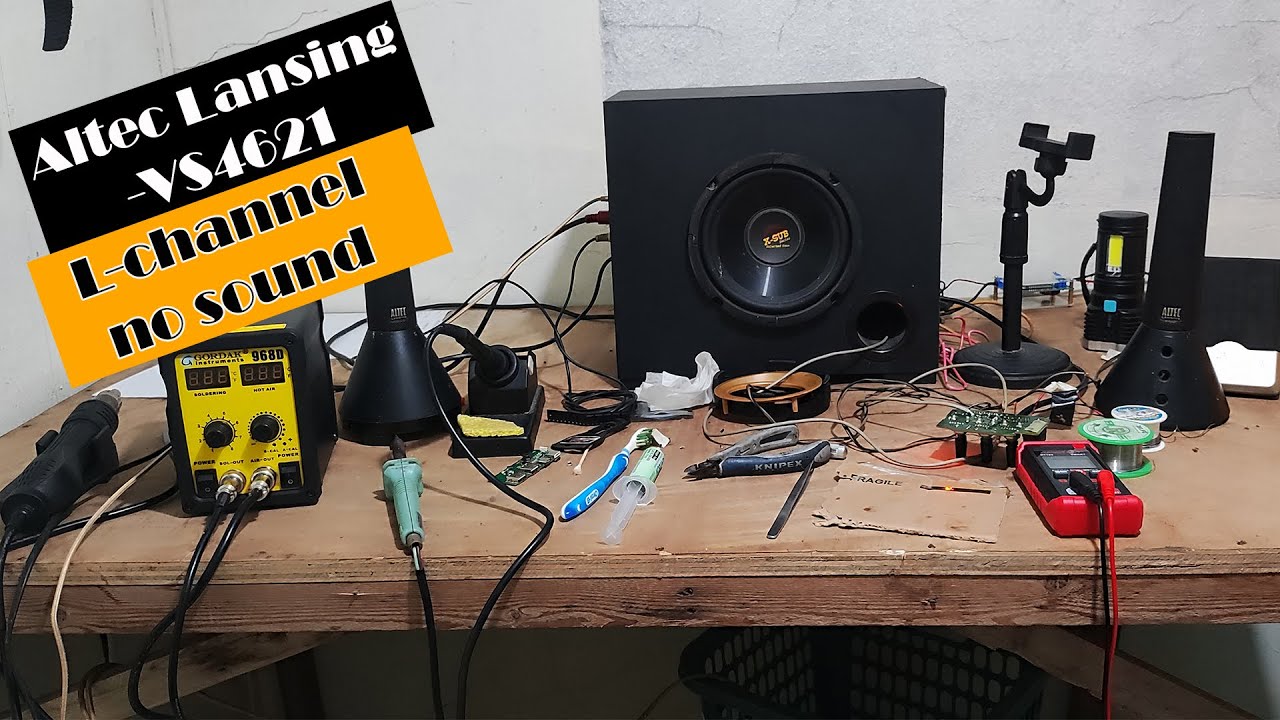 Fix Your Altec Lansing Speaker: Left Channel No Sound | Model: VS4621