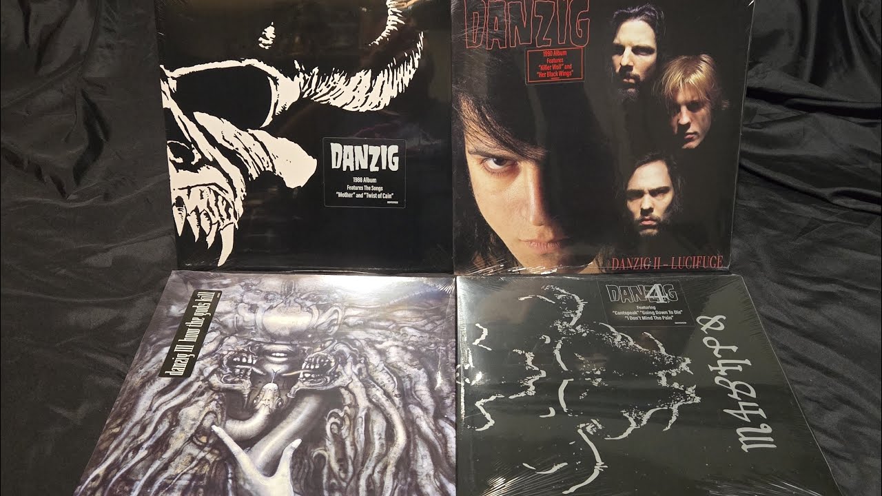 Danzig Vinyl unboxing 1-4 reissues and existing collection. 