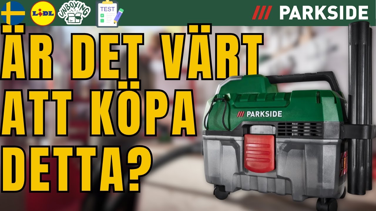 BATTERIDRIVEN 20 V DAMMSUGARE Parkside PAWD 20-Li A1 SVERIGE SWEDISH LIDL