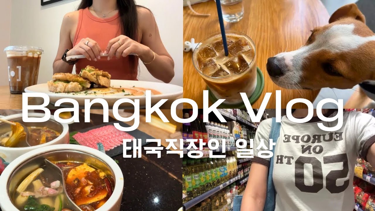 태국 한국인 직장인🇰🇷🇹🇭ㅣ단골카페 최애강아지🐶ㅣ골프 레슨ㅣ이케아 쇼핑ㅣ찐 중국훠궈 마라 맛집ㅣ방콕 1인가구 장보기 물가ㅣ아이패드 키보드 추천ㅣ혼합 재택 출근 외노자,네일샵,마사지