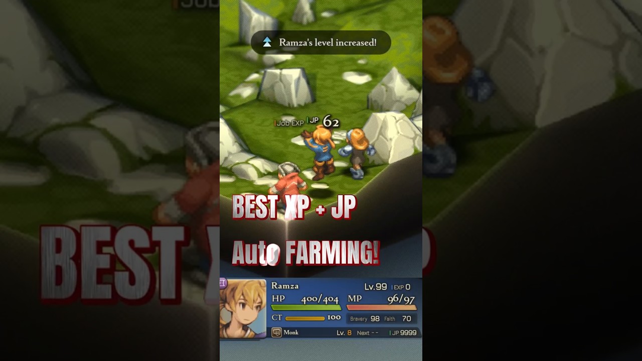 BEST EXP and JP Auto Farming! Final Fantasy Tactics the Ivalice Chronicles! #fftactics