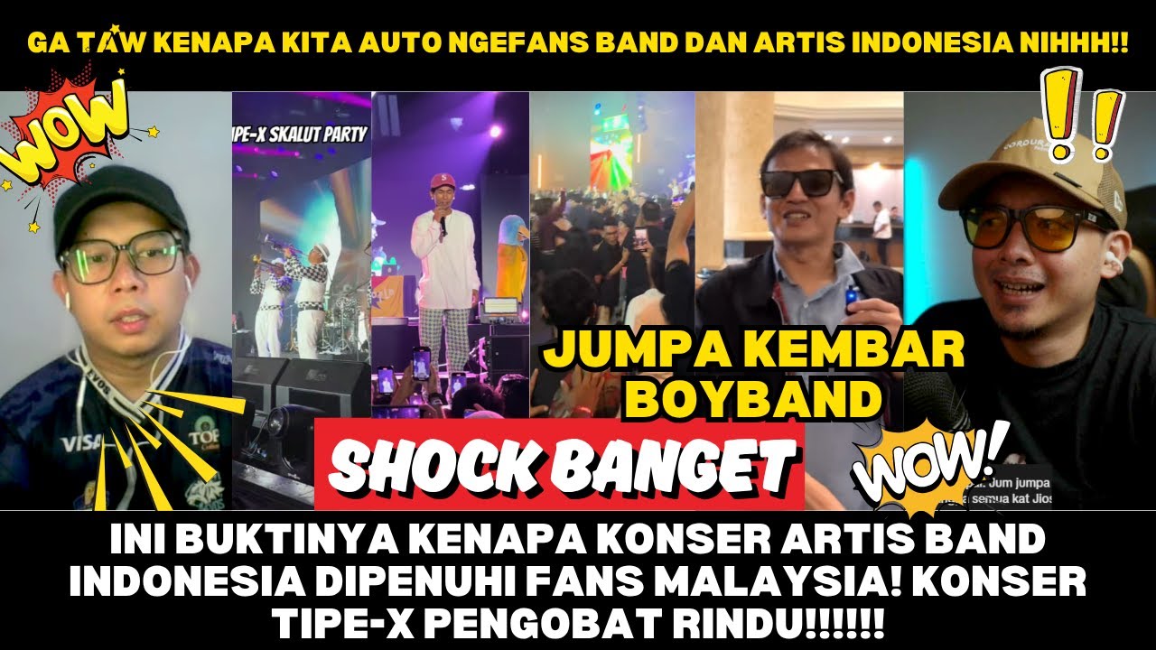 INI BUKTINYA KENAPA KONSER ARTIS BAND INDONESIA DIPENUHI FANS MALAYSIA! KONSER TIPE-X PENGOBAT KITA!