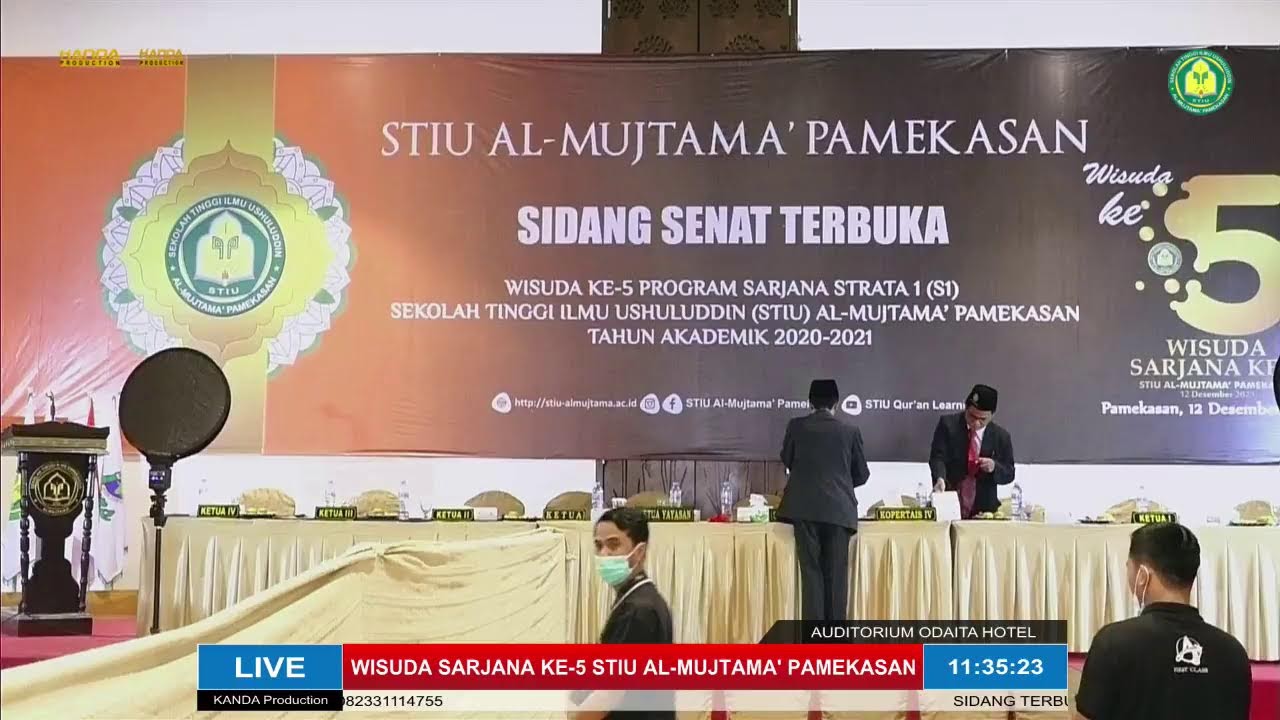 WISUDA KE-5 PROGRAM SARJANA STRATA 1 (S-1) STIU AL-MUJTAMA' PAMEKASAN TAHUN AKADEMIK 2020-2021