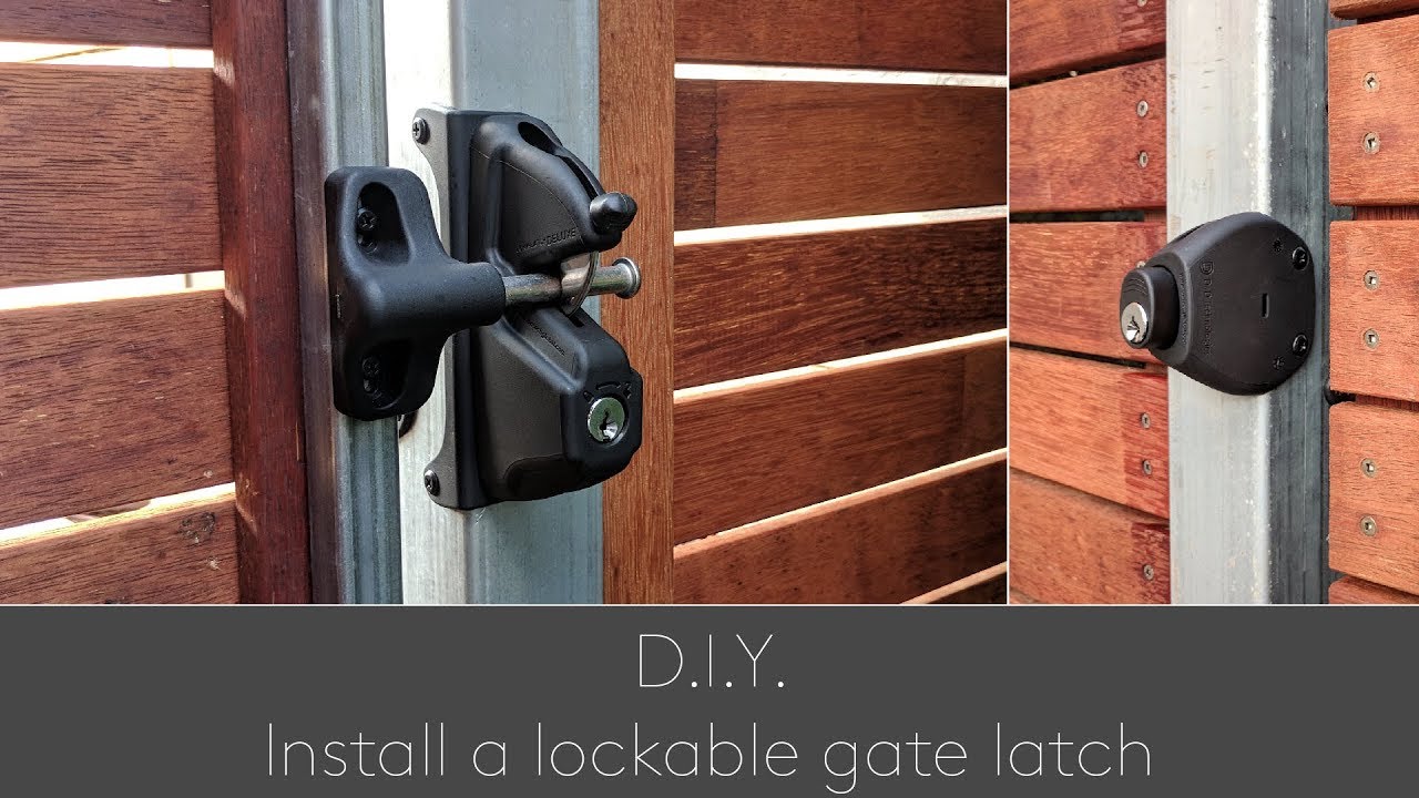DIY Install a lockable gate latch