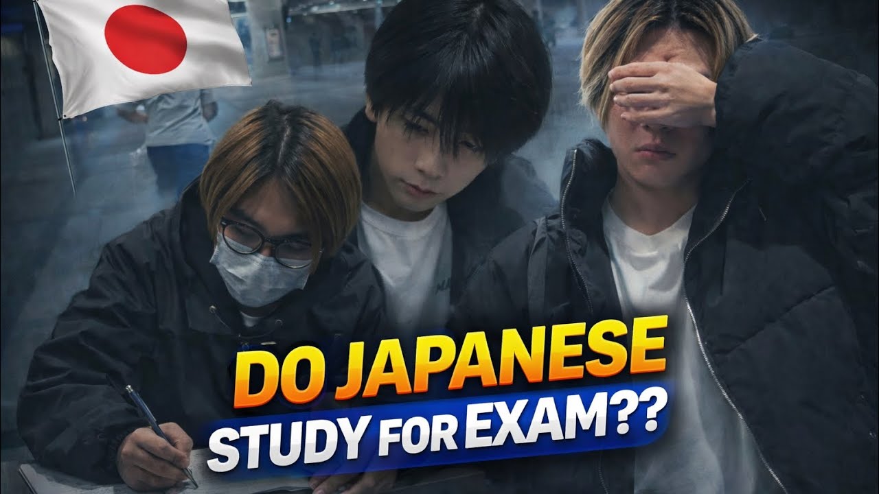 Do japanese student study for exam🤔