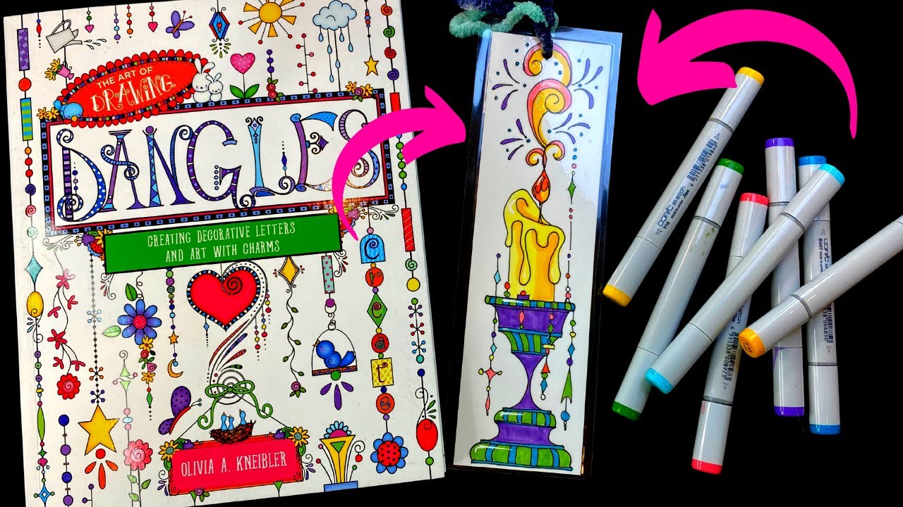 CUTE & EASY Handmade Bookmark Design with Dangles [Perfect for Beginners Learning How to Draw!]