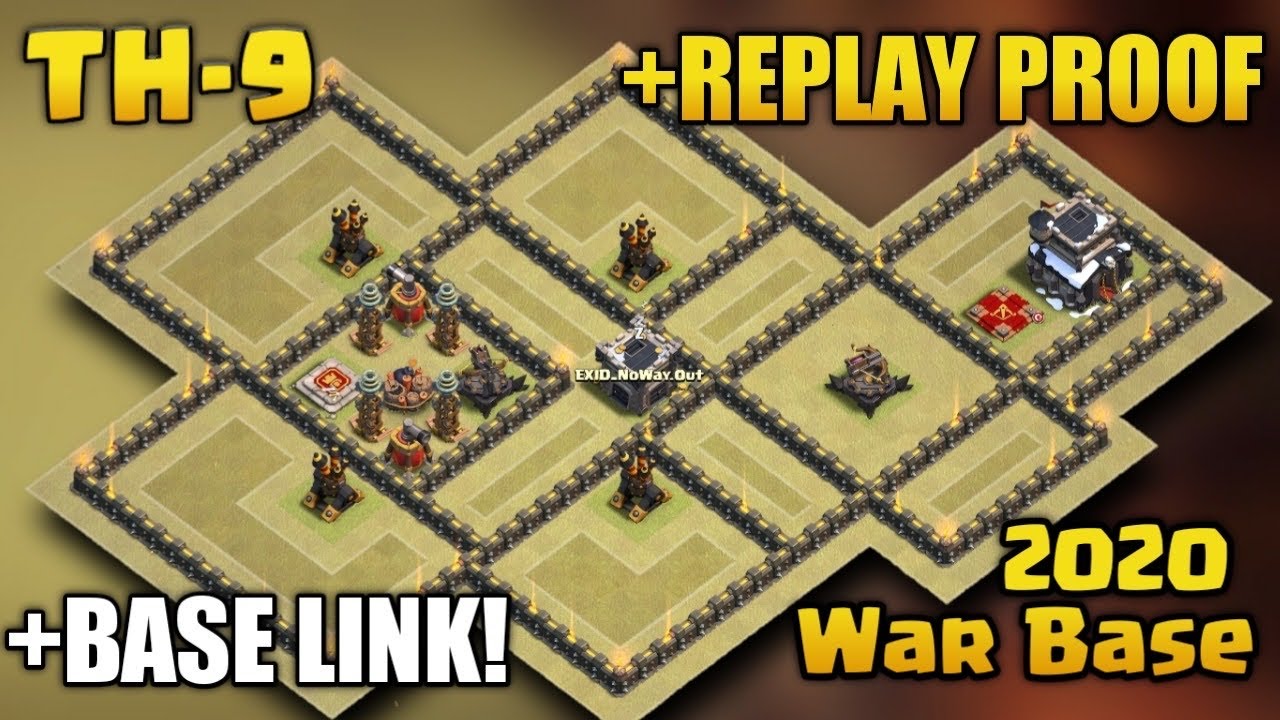 2020 NEW Town Hall 9 (TH9) Best META War Base! (Tested in 15 Wars) +REPLAY PROOF! ANTI EVERYTHING!