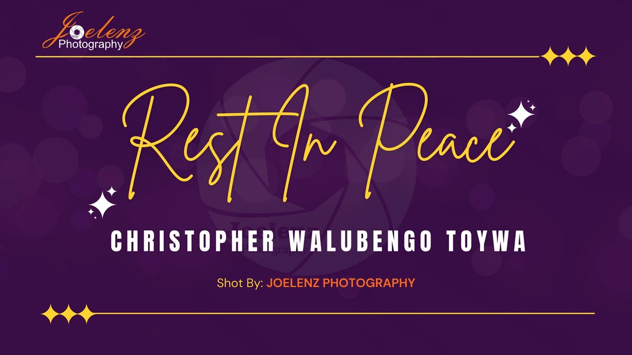 DAY 1 OF A LIFE THAT MADE A DIFFERENCE ...... IN MEMORY OF CHRISTOPHER WALUBENGO (2000 - 2026)