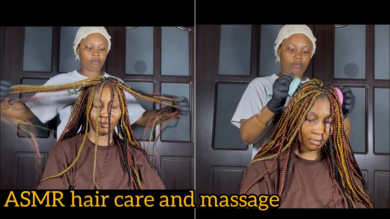ASMR💫satisfying hair care and massage