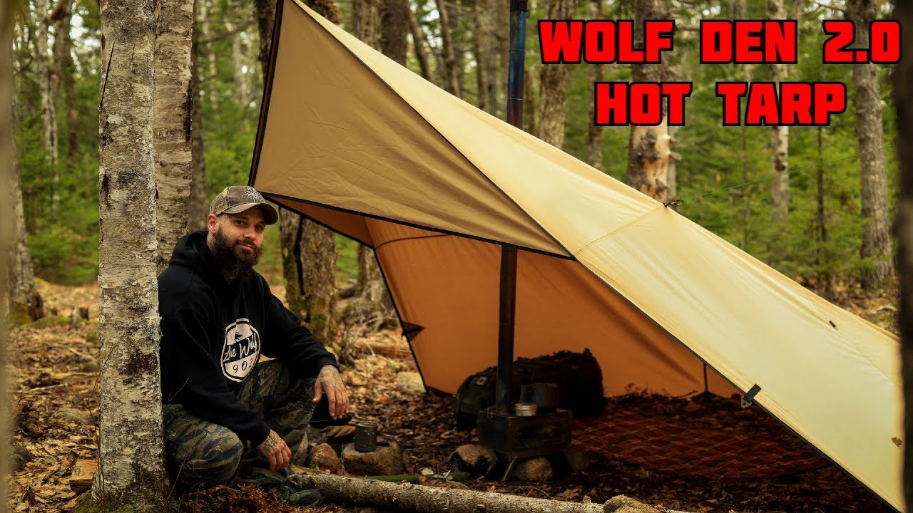 Bushcraft Canvas Tarp - Pomoly Wolfden 2.0