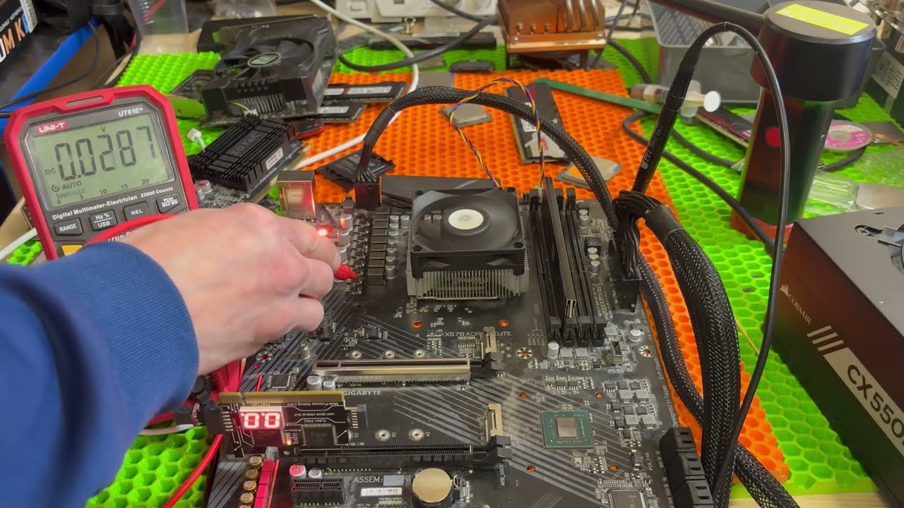 Ремонт Gigabyte x570 Aorus Elite 🔥