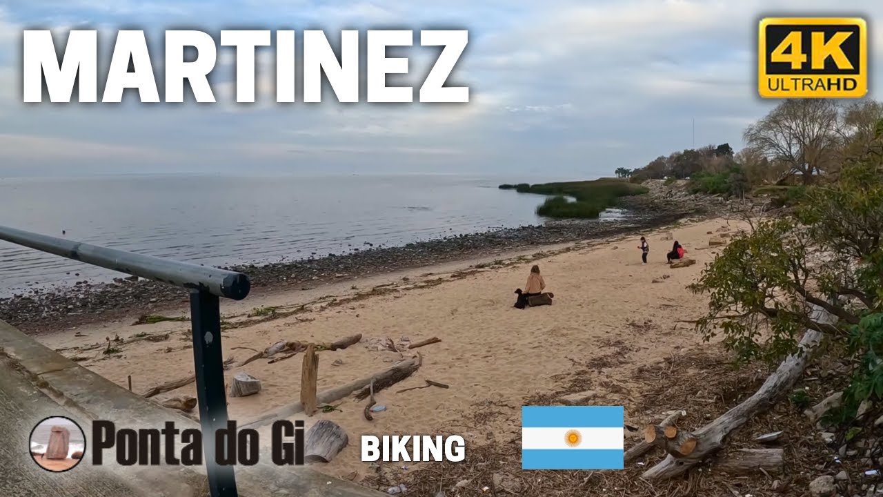 COSTANERA DE MARTINEZ en 4k [RIO DE LA PLATA] invierno 2025 CONURBANO NORTE -BUENOS AIRES -ARGENTINA