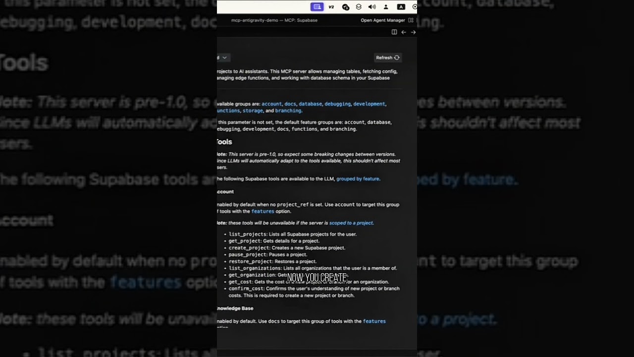 Antigravity AI + Supabase: Building Smart Apps with MCP Integration. 