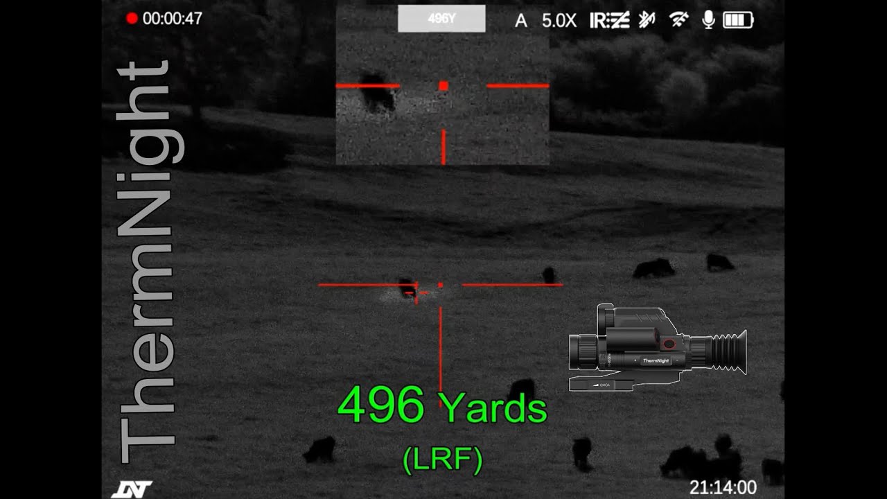 DNT ThermNight TNC225R Digital NV Ranging Tests & 324 Yard Hog Down