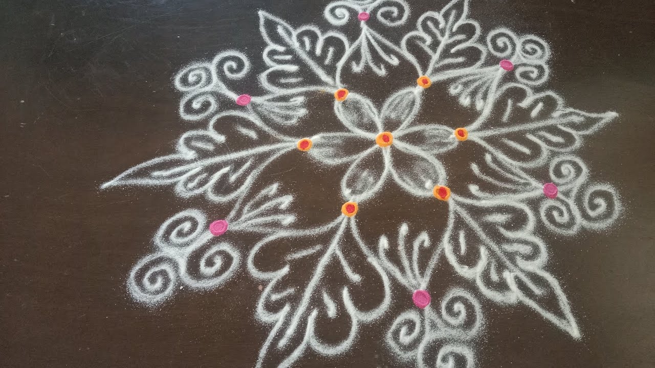 Friday rangoli/Shukravaram muggulu/Daily muggulu/Chukkala muggulu/Dharani rangoli 
