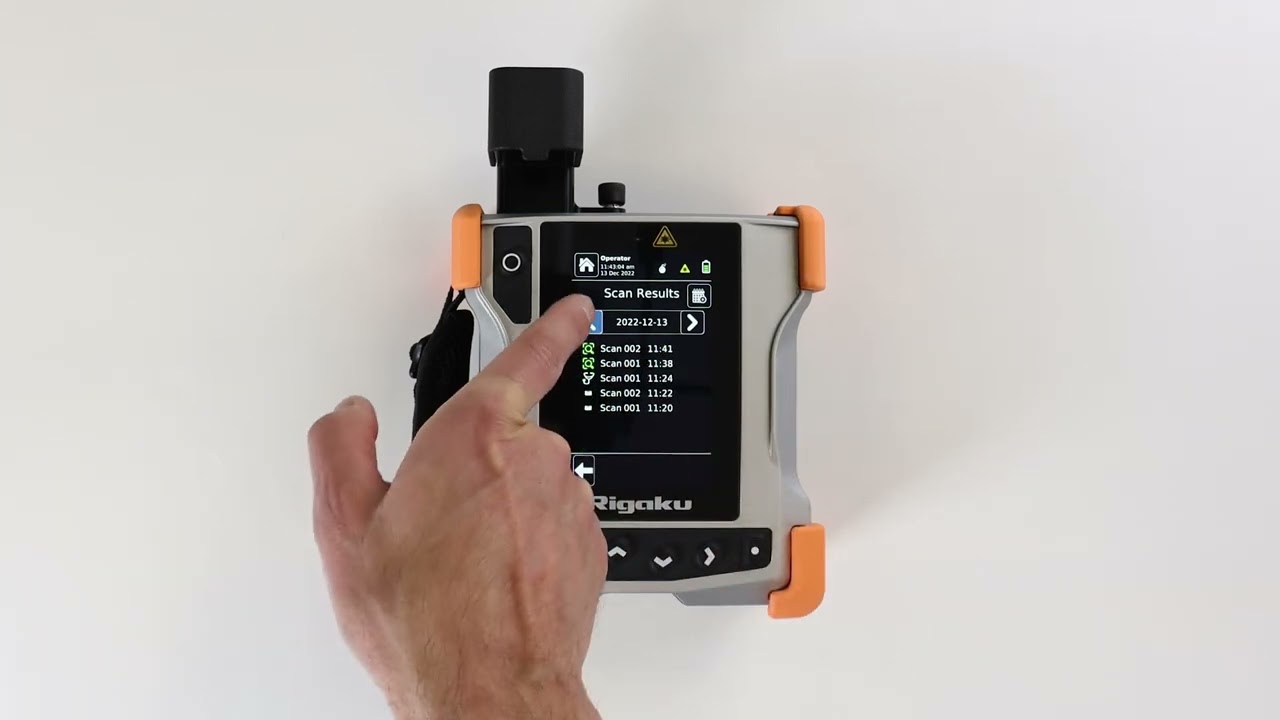 How to review scan data on Rigaku CQL Max-ID and CQL Gen-ID Raman Analyzers