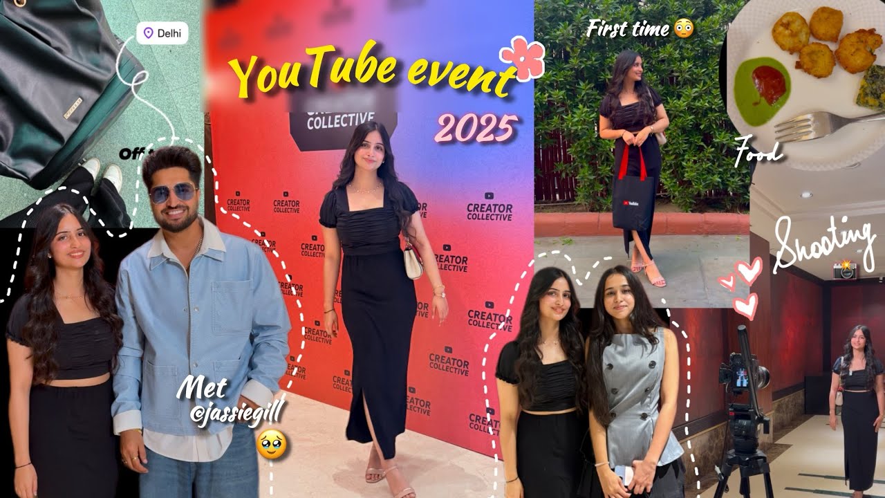 My first YouTube event 🥹💗Met @JassieGillonline 😳✨
