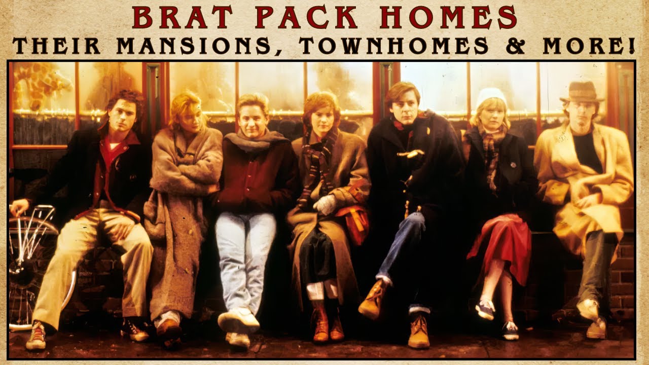 BRAT PACK HOMES! Andrew McCarthy, Rob Lowe, Demi Moore, Emilio Estevez Ally Sheedy & more! #brats