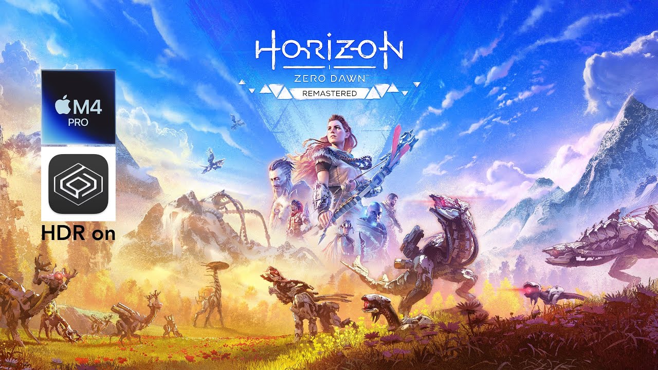 Horizon Zero Dawn Remastered, Mac M4 Pro, CrossOver, HDR: Performance test