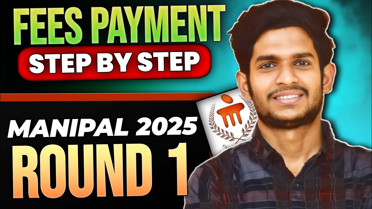 Manipal First Round Fee Payment Step-by-Step  | AVOID This Common Mistake