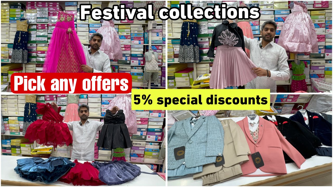 Bangalore Malleshwaram kids wear collections pick any offers special 5%discounts single piece avail