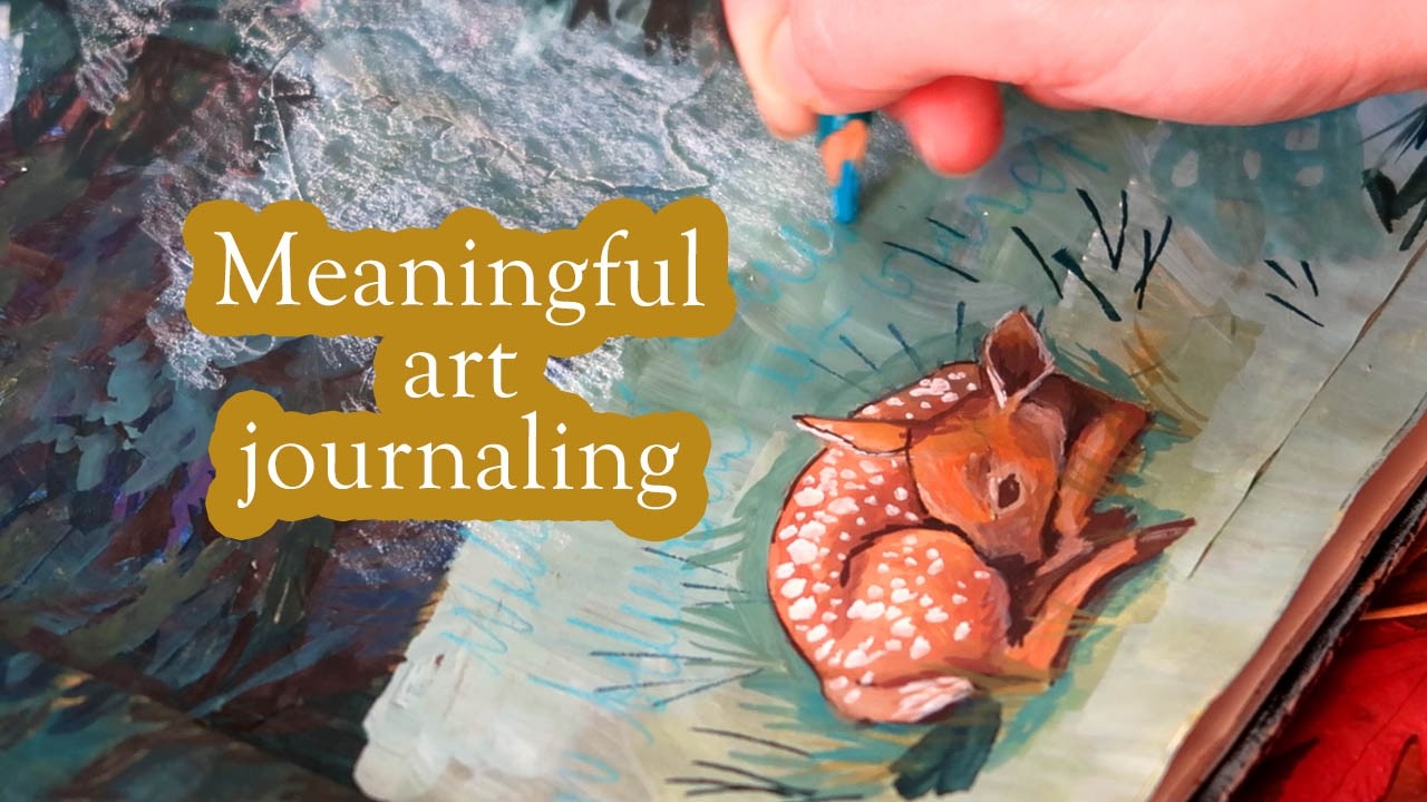 Processing loss with art journaling