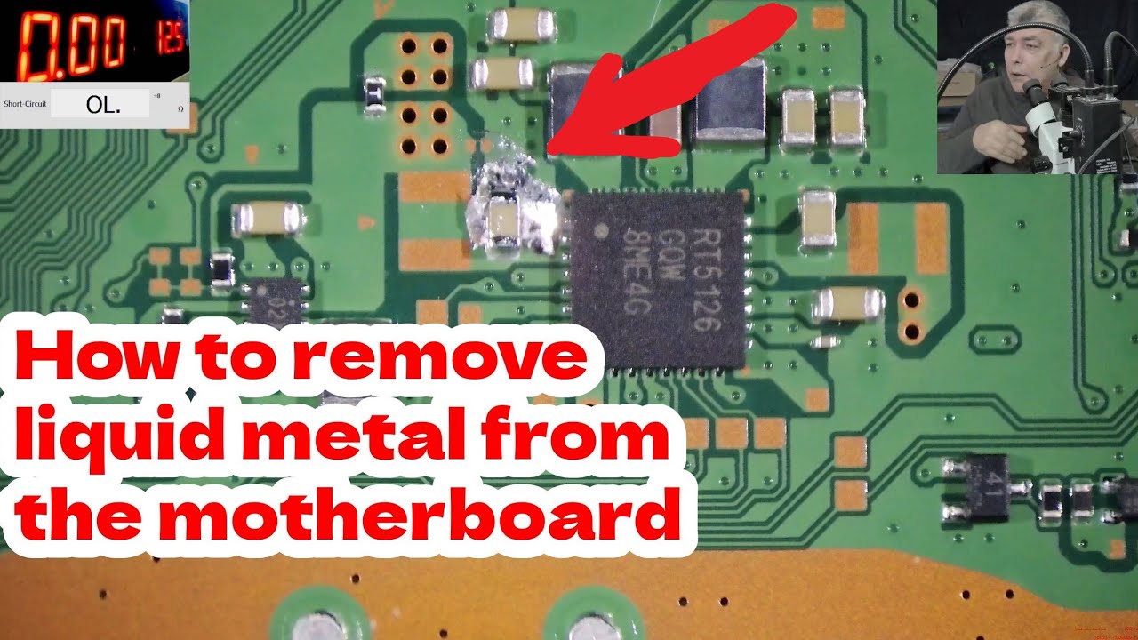 PS5 console no power, board repair - Rare video with Sorin replacing a capacitor