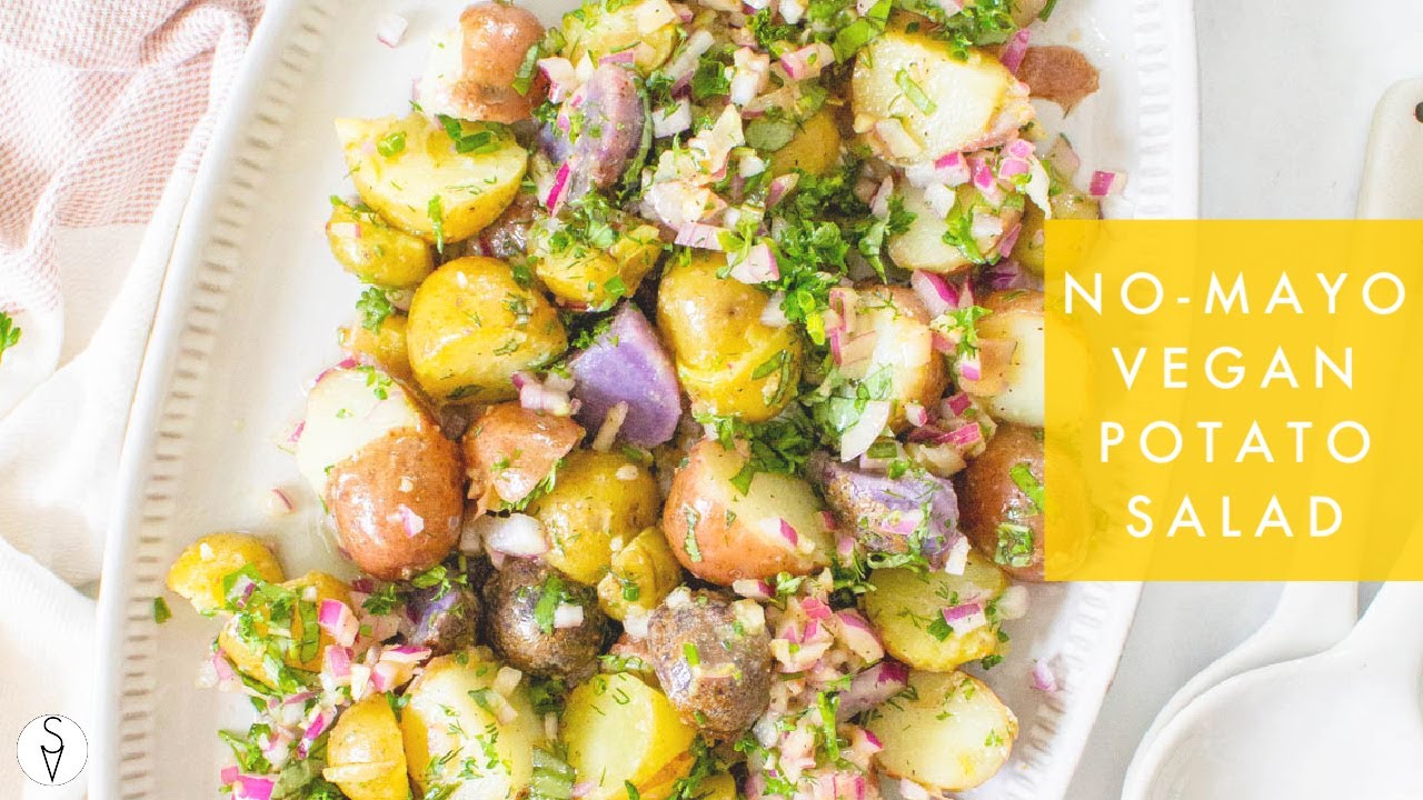 No Mayo Vegan Potato Salad | Vegan Summer Recipe | This Savory Vegan