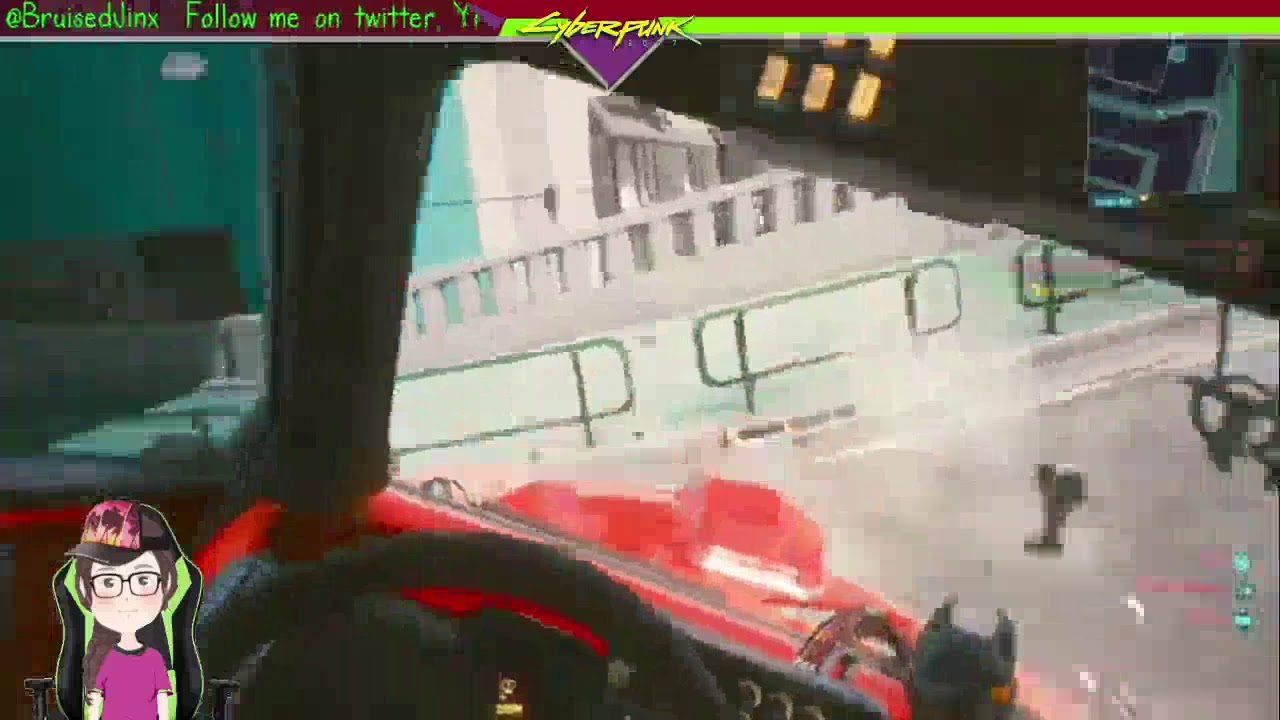 Hey, look! I drove a flying car in Cyberpunk 2077!