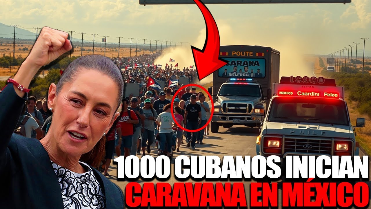 1000 cubanos inician última caravana del año en México#migration #migrantcaravan #southernborder