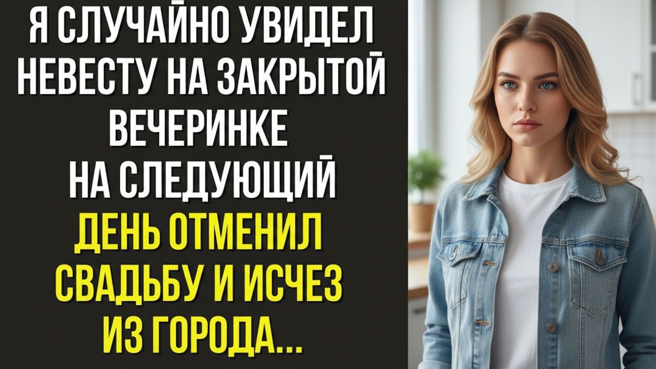 Я случайно увидел невесту на закрытой вечеринке — на следующий день отменил свадьбу и исчез