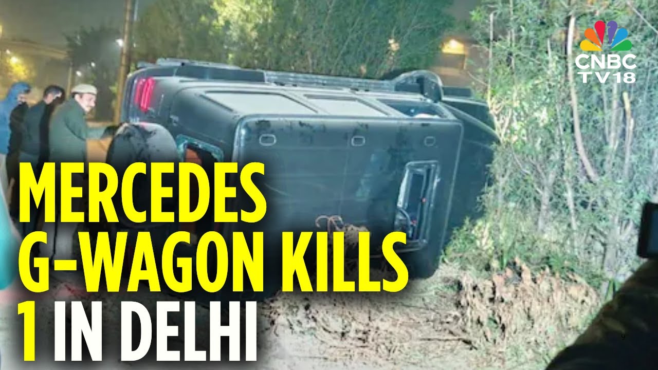 Delhi News: 1 Killed, 2 Injured After Mercedes G-Wagon Crashes In Delhi's Vasant Kunj | N18V