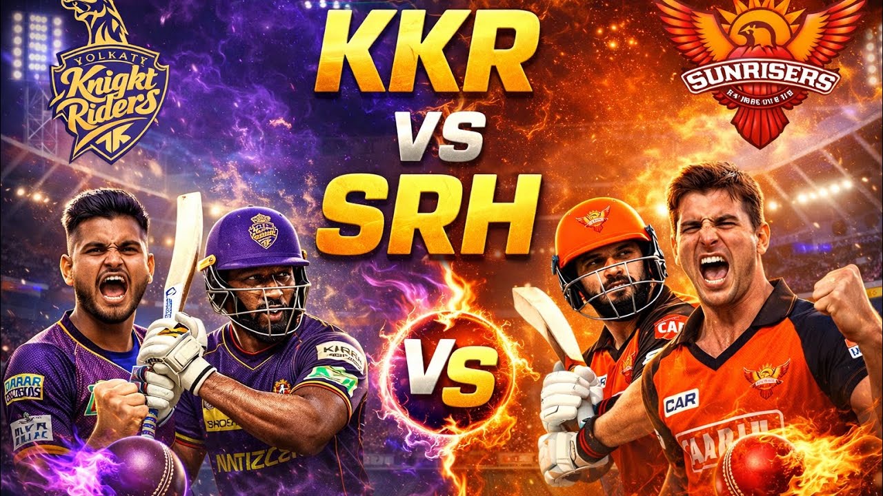 SRH VS KKR LIVE 2026