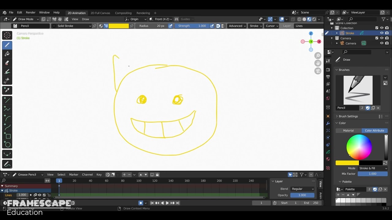 How to Build a Minecraft Character in Blender - Tutorial 10: Drawing an image in Grease Pencil
