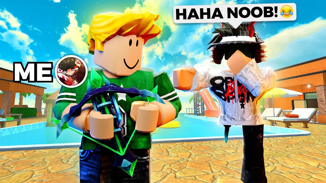 Playing MM2 As A NOOB With EXPENSIVE WEAPONS...