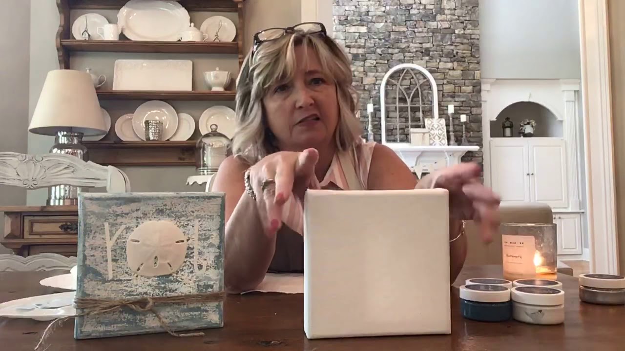 How to use sand dollars and chalk paste to create your very own abstract beach themed art.