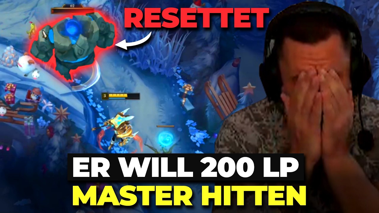 Er will 200 LP MASTER erreichen, aber seine Jungle Skills sind BRONZE 😂