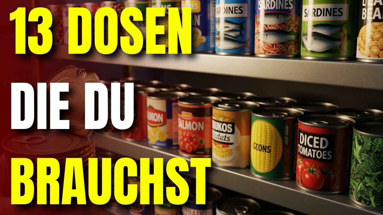13 KONSERVEN die LEBEN RETTEN: die ultimative Prepper-Vorratskammer