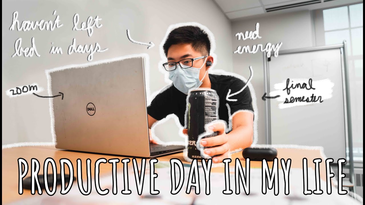 PRODUCTIVE DAY IN THE LIFE OF A PREMED | Online Classes :0, Search For Research, *Lost ID* 🧚Vlog🧚