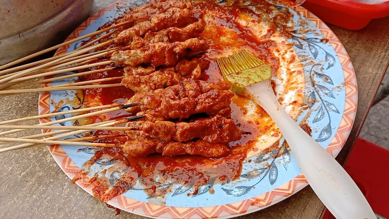 SATE AYAM BUMBU MERAH||enak #pedas