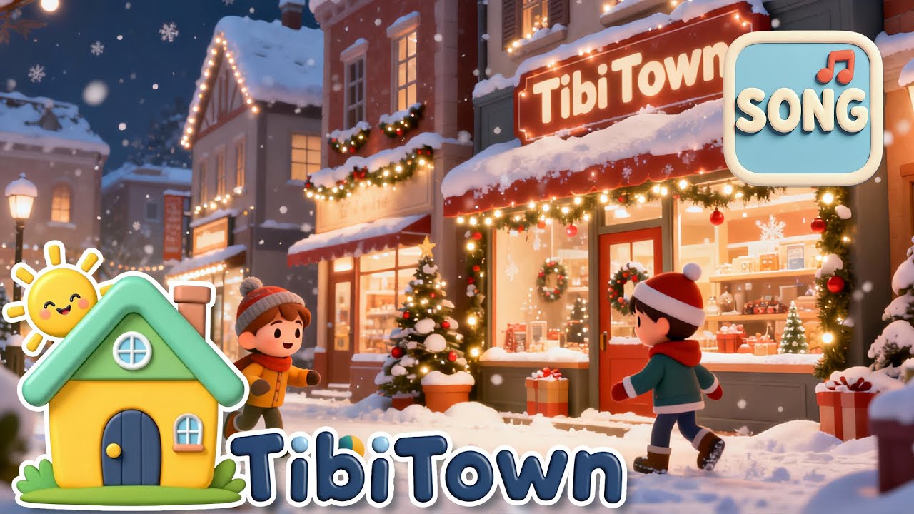 TibiTown Christmas Lights | Kids Christmas Song 🎵🎄