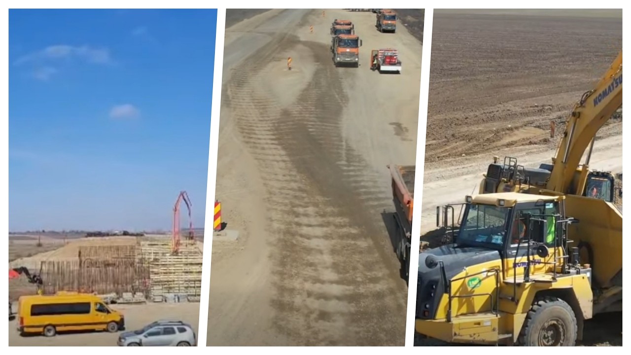 Autostrada A7 Bacău–Pașcani: mobilizare impresionantă pe loturile 2 și 3
