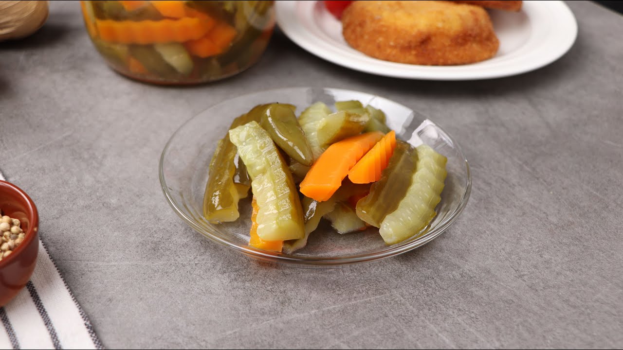 مخلل الجزر والخيار بأسرع وقت وبطعم ونتيجة مضمونة 😍👌