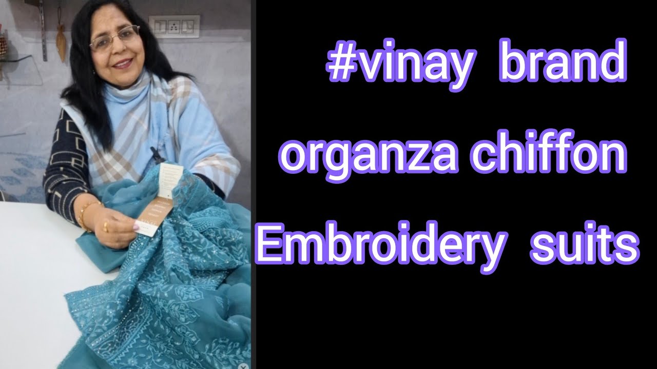 #vinay kuleesh Organza chiffon  suits 👌  mast collection  @bahubeticollectionpunjab 