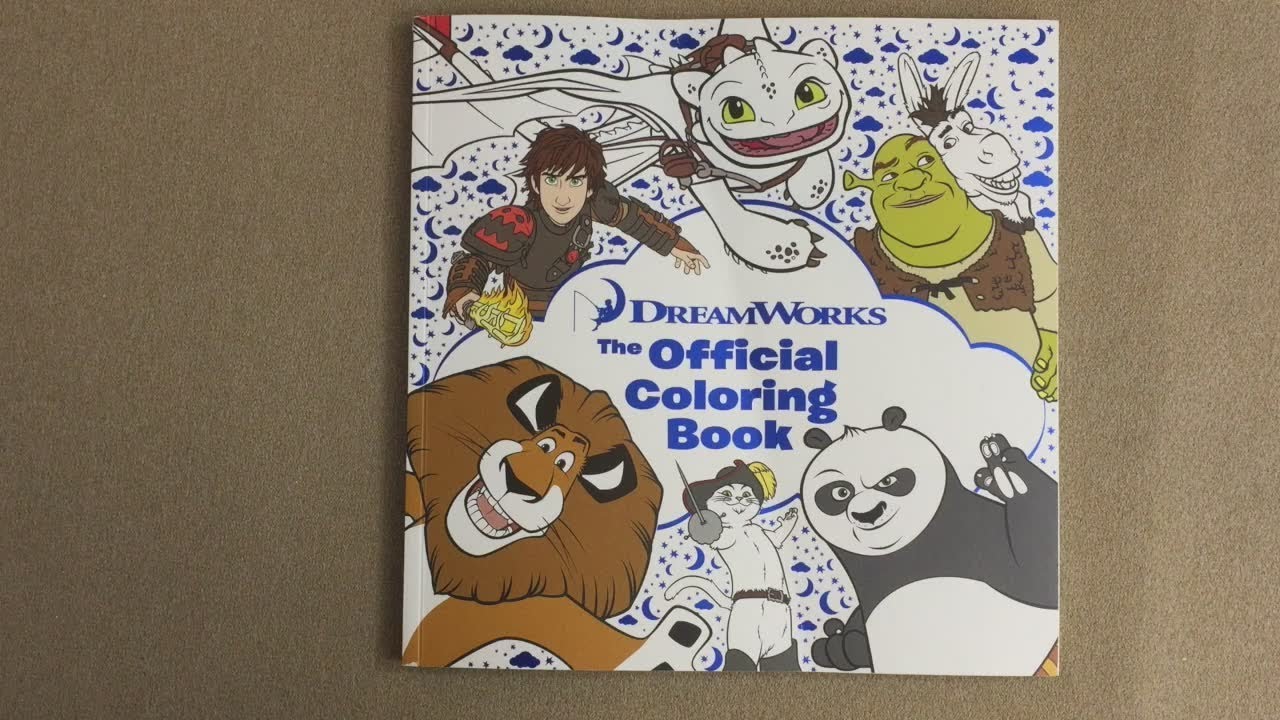 DreamWorks: The Official Coloring Book flip through